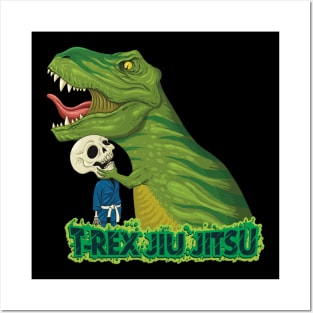 T-Rex jiujitsu Posters and Art